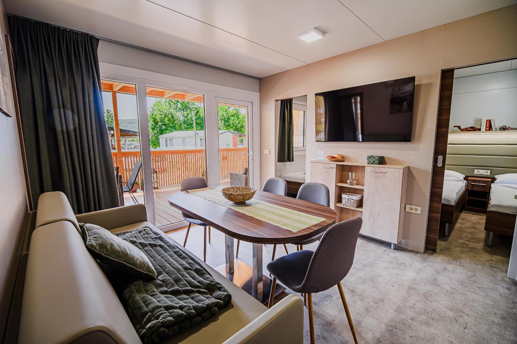 Premium Mobile Homes With Thermal Riviera Tickets Catez ob Savi Eksteriør bilde