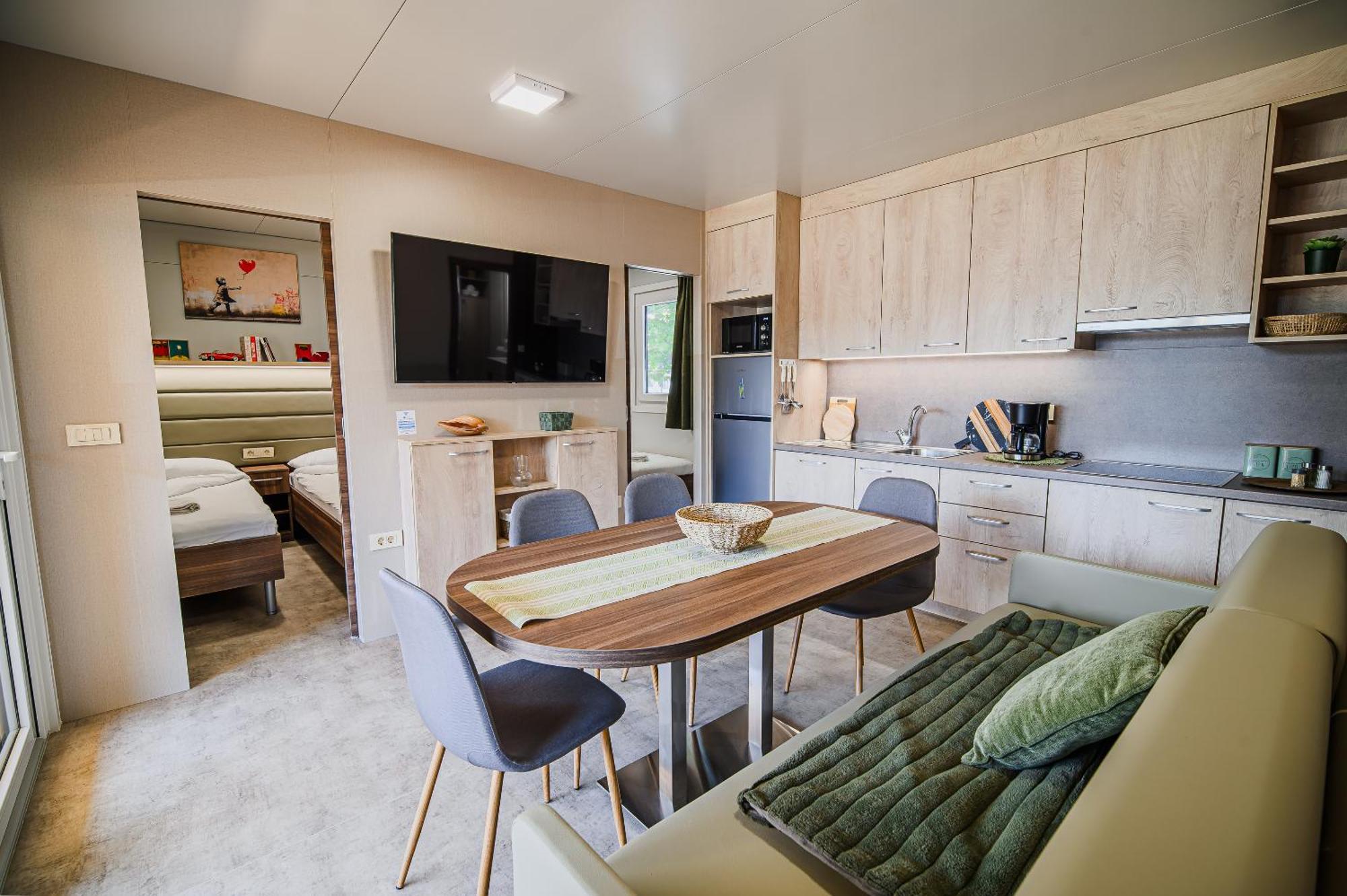 Premium Mobile Homes With Thermal Riviera Tickets Catez ob Savi Eksteriør bilde